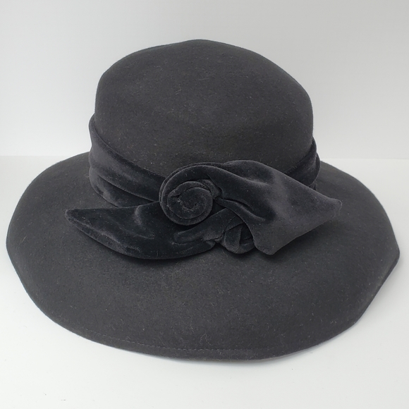 Black Wool Hat Bermona Trend London - Picture 1 of 8